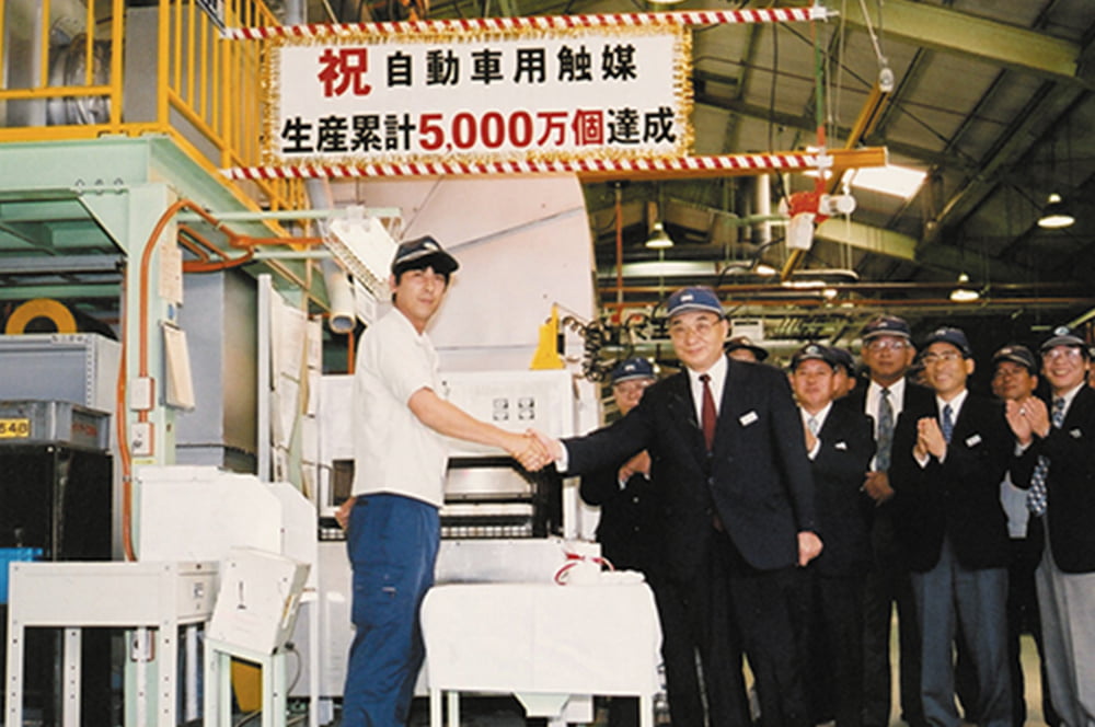 Total production of monolith catalysts reached 50 million mark since the start of production in 1979.