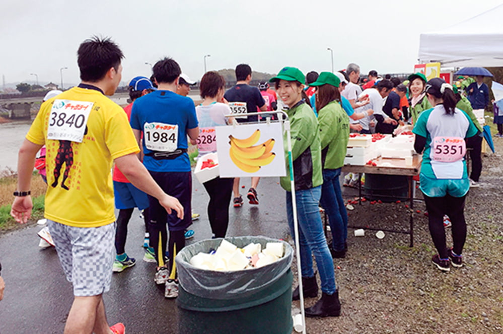 Volunteer activities at the Kakegawa / Shincha Marathon